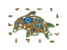 Dřevěné puzzle L, 250 dílků - Drahokamy moře (2)