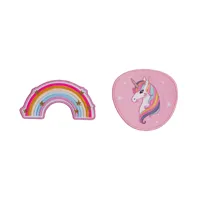 Odznáčky Baaglies 2 ks Rainbow Unicorn - Baagl