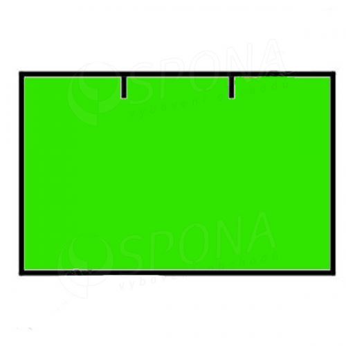 Cenové etikety na kotoučku 25x16 mm CONTACT hranaté - signální zelené
