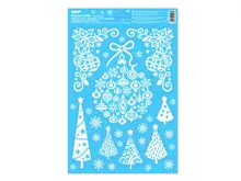Okenní fólie s glitry MFP Paper 20 × 30 cm - Vánoční motivy mix (2)