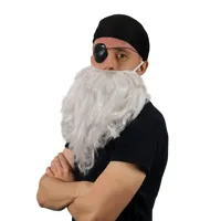 Pirátské vousy se šátkem a klapkou (2)