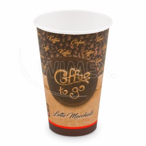 Papírový kelímek "Coffee to go" XL 510 ml - 50ks