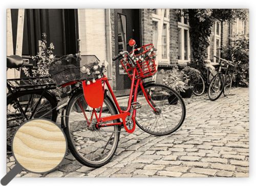 Dřevěný obraz Helma - Bicycle