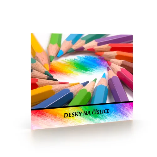 Desky na číslice KARTON P+P - Pastelky
