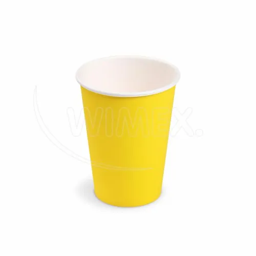 Papírový kelímek (FSC Mix) žlutý Ø74mm 240ml, 10 ks