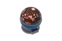 Projektor noční oblohy modrý plast 14x11cm na baterie/USB se světlem v krabici 13x14x13cm (6)