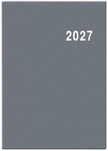 Týdenní diář 2027 Baloušek Ladislav PVC šedý