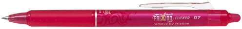 Přepisovatelný roller Pilot Frixion Ball Clicker, střední hrot M 0,7mm - růžová