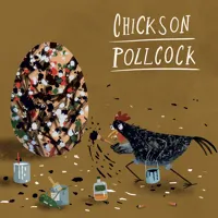 Nástěnný kalendář poznámkový 2027 Notique Chicken Artists, 30 x 30 cm (12)