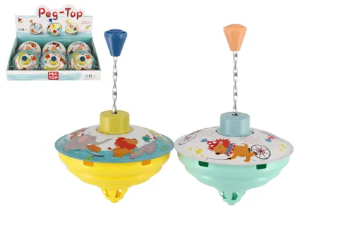 Točící káča kovová, průměr 12 cm - mix barev