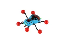 Lezoucí pavouk po skle halloweenský 8 × 6 cm - mix barev (6)