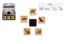 Dřevěná razítka 5+1 s poduškou - dinosauři Dřevěná razítka 5+1 s poduškou - dinosauři