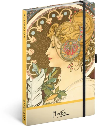 Notes NOTIQUE tečkovaný 13 x 21 cm - Alfons Mucha - Pero