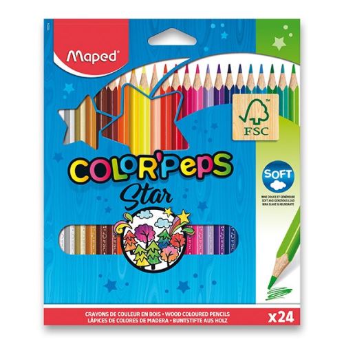 Pastelky Maped Color´Peps - 24 barev