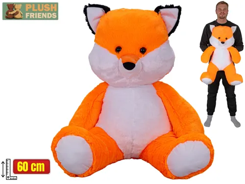 Plyšová liška Plush Friends sedící 60 cm