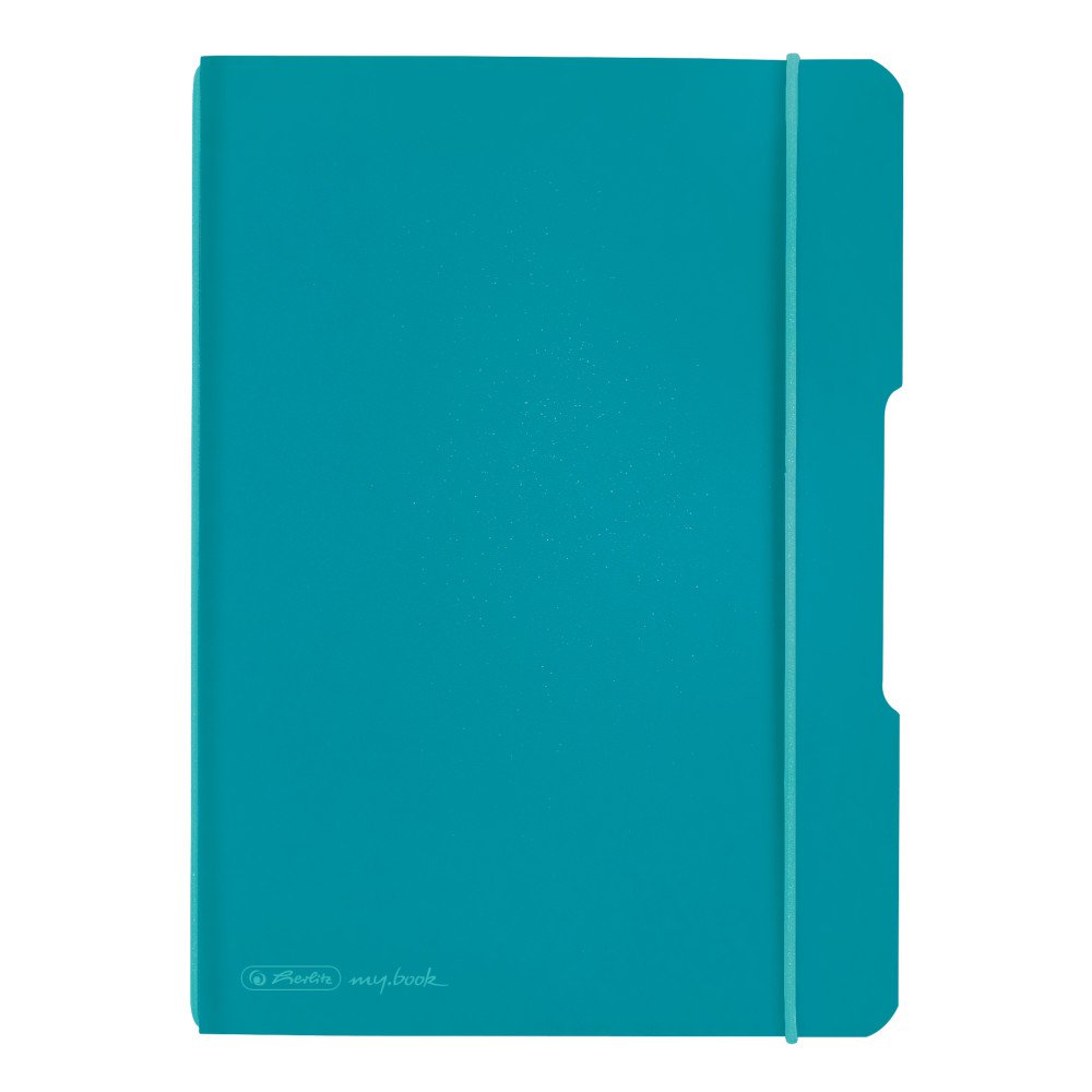 Levně Sešit my.book flex Color Blocking A5/40 listů čtvereček PP desky - caribic tyrkysový