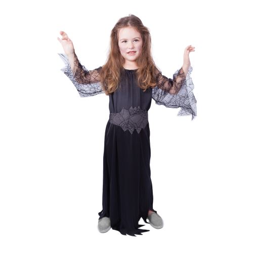 Dětský kostým Čarodějnice/Halloween černá, e-obal, vel. S