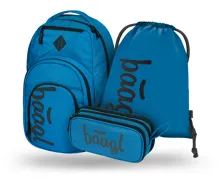 Školní batohový set 3-dílný Baagl Coolmate Ocean Blue