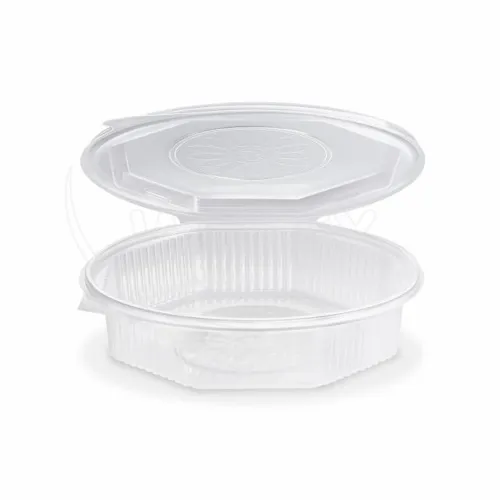 Menu mísa (PP) Ripboxx Meal nedělená osmiboká průhledná 1200 ml, 25 ks