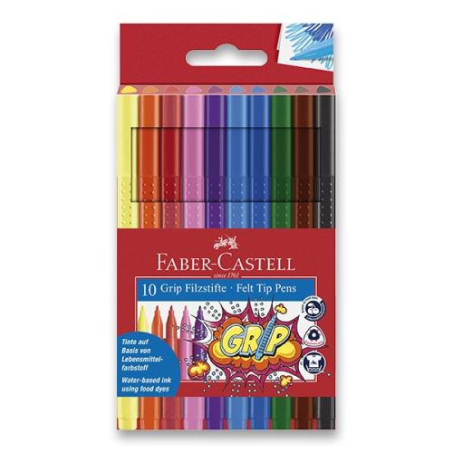 Dětské fixy Faber-Castell Grip - 10 barev