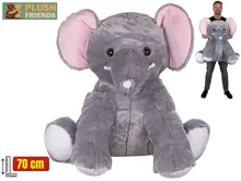 Plyšový slon Plush Friends sedící 70 cm