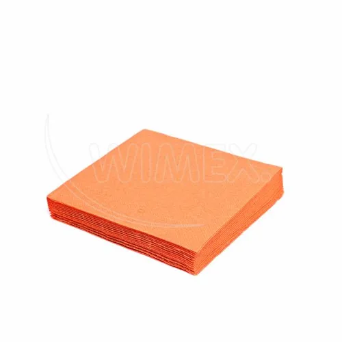 Ubrousek 2vrstvý, 33 x 33 cm oranžový, 250 ks