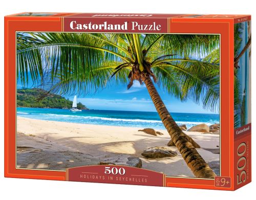 Puzzle Castorland 500 dílků - Prázdniny na Seychely