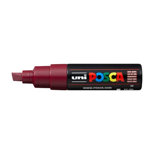 Dekorační popisovač Posca PC-8K, 8 mm, bordó (60)