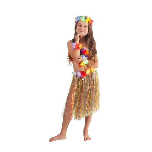 Sukně dětská Hawaii barevná 45 cm