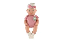 Panenka miminko s dudlíkem a chrastítkem pevné tělo 28 cm (3)