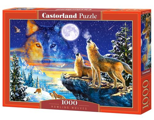 Puzzle Castorland 1000 dílků - Vyjící vlci