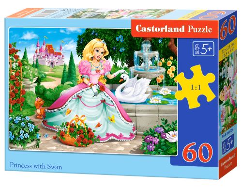 Puzzle Castorland 60 dílků - Princezna a labuť
