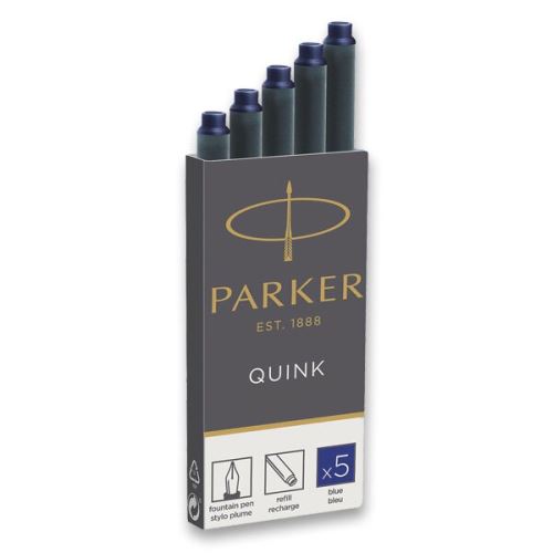 Inkoustové bombičky Parker 5ks modré