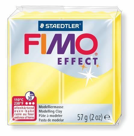 FIMO® effect 8020 modelovací hmota 57g - transparentní žlutá (104)