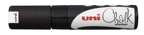 Křídový popisovač UNI - PWE-8K Chalk Marker, 8 mm, černý