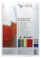 Obaly na sešity A4 zrnité DONAU-GIMBOO, PP, 90 µm - transparentní, 10ks