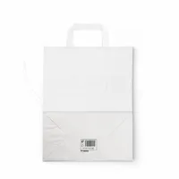 Papírová taška 26+14 x 32 cm - bílá (2)