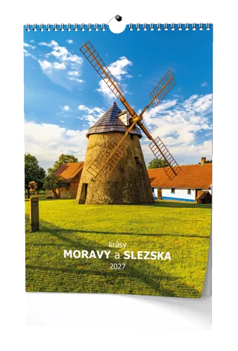 Nástěnný kalendář 2027 Baloušek Krásy Moravy a Slezska