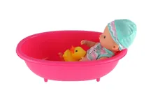 Panenka miminko s kačenkou ve vaničce 22 cm (4)