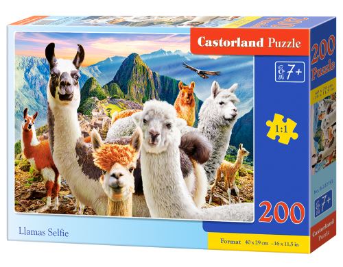 Puzzle Castorland 200 dílků - Lamy