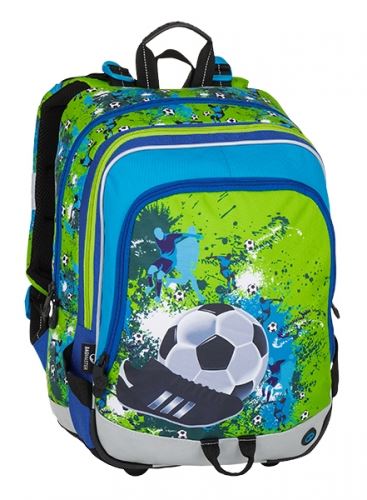 Bagmaster školní batoh ALFA 8 C Green/Blue/Black, 3 roky záruka