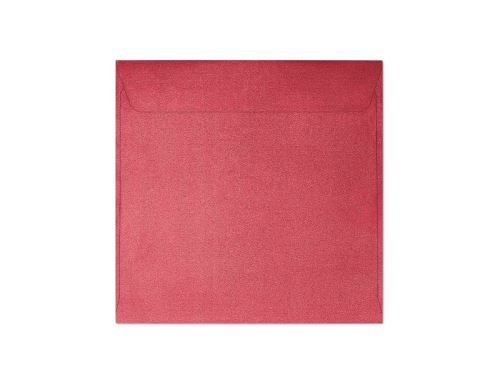 Obálky 145x145 mm Pearl červené 120g, 10ks, Galeria Papieru