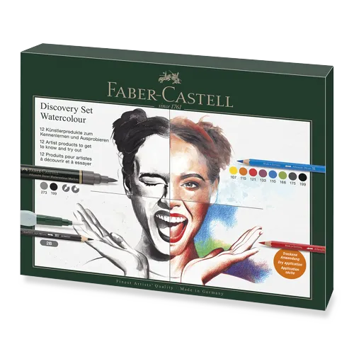 Sada Faber-Castell Try-it box, Albrech Dürer, mokrá technika - 12 ks, mokrá technika