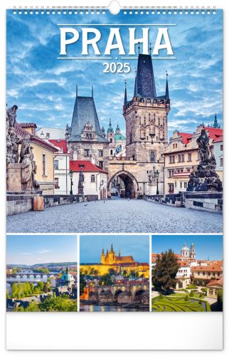 Nástěnný kalendář 2025 Presco Group - Praha, 33 × 46 cm