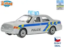 Auto 2-Play Traffic policie CZ kovové 8 cm na volný chod