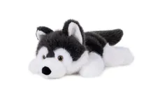 Plyšový pes husky ležící 30 cm