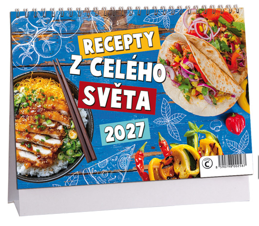 Levně Stolní kalendář 2027 Aria Recepty z celého světa