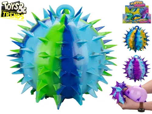 Míček Toys&Trends gigantický strečový 18 cm s bodlinami - mix barev