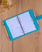 Týdenní diář 2027 Notique Refill kroužkový 12,5 x 19 cm tyrkysový (6)