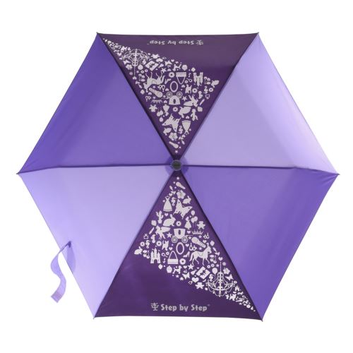 Dětský skládací deštník s magickým efektem - fialový